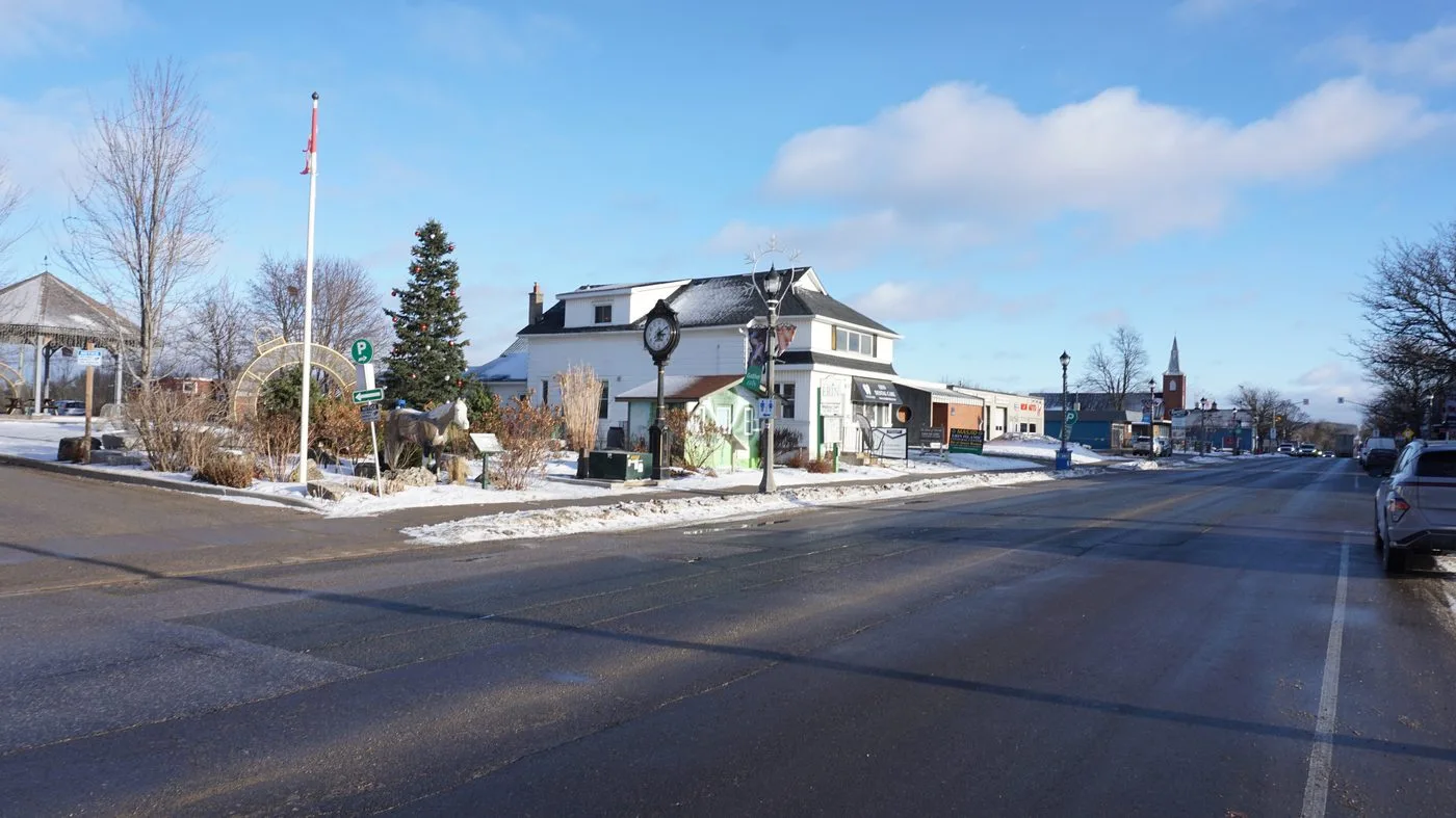 Downtown Erin in winter